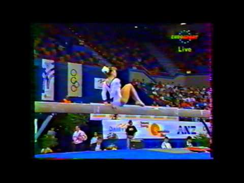 Shannon MILLER (USA) beam - 1994 Brisbane worlds qualifs
