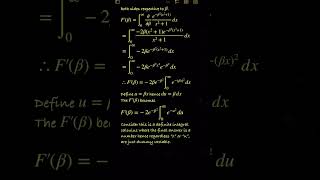 Solving Gaussian Integral by differentiation under the integral sign #integrationtricks #calculus