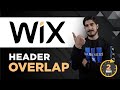 Header overlap in wix 2024  how to create header overlap in wix  wix header overlap tutorial