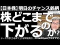 【日本株-明日のチャンス銘柄】株はどこまで下がるのか? 地政学リスクの高まりを受け、今日の日経平均は600円あまりの下落となった。このあとも関連ニュースが出るたびに相場は揺れやすいので、注意が必要だ。