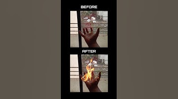 Real Fire VFX 🔥 #vfx #vfxshorts #nodevideo #tutorial #shorts