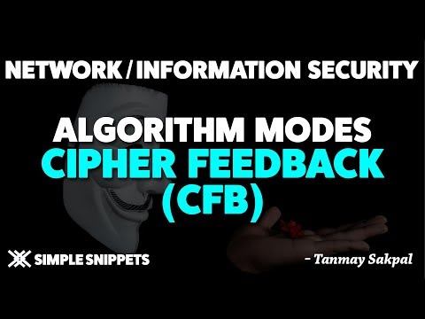 Cipher Feedback Mode(CFB) | Algorithm Modes in Cryptography
