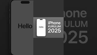 Sıfırdan Iphone Kurulumu