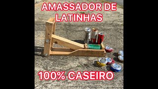 COMO FAZER MÁQUINA DE AMASSAR LATINHAS  FÁCIL & PRÁTICO