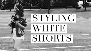 STYLING: WHITE DENIM SHORTS screenshot 4