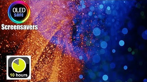 Flowing Particles Multicolored Screensaver - 10 Hours - 4K - OLED Safe