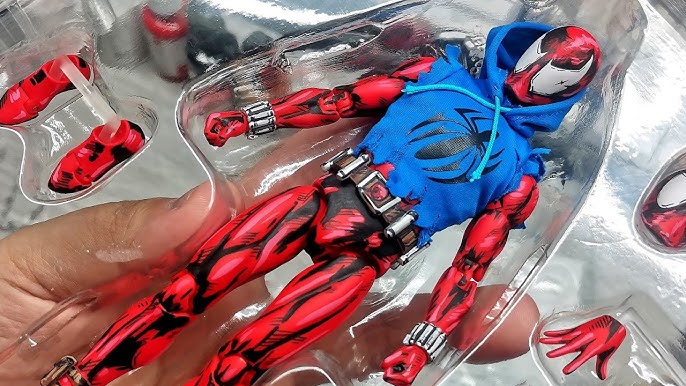 Repairing a paint chip on Mafex Spider-Man classic suit action figure