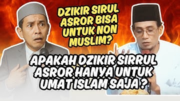KH. MUKHLASON ROSYID - JAMAAH BERTANYA APAKAH DZIKIR SIRRUL ASROR HANYA UNTUK UMAT ISLAM SAJA