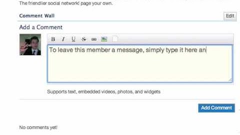 How to comment a friend on buZZ.org.au
