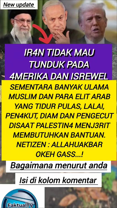 Ir4n tidak mau tunduk..@faktual tv #faktamenarik #katabijak #quotes #entertainment