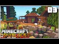 Minecraft Skyblock, But it's only One Block - Episode 3 - New Storage House and Horse Stable!!!