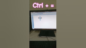 how to subscript in keyboard #msword  #computershortcutkeys #computerknowledge #windows7 #computer