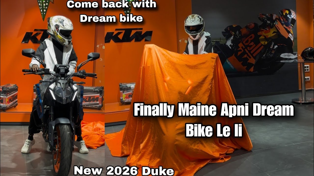 Finally Maine Apni Dream bike Le li😊💝.  