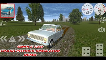 Simple Car Crash Physics Simulator Demo | Android Gameplay