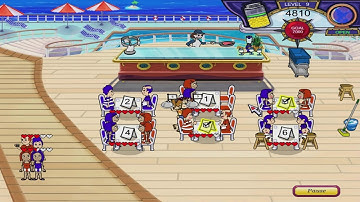 Diner Dash 3: Flo on the Go Walkthrough - Level #9 - Cruise Ship - Mom