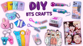 10 DIY BTS and BT21 CRAFTS - BTS School Supplies - Cute BT21 Crafts and more