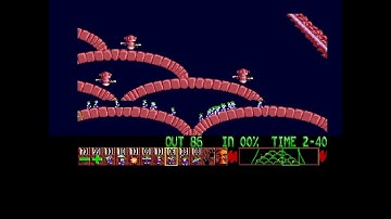 Lemmings Tricky Level 29 Walkthrough Amiga