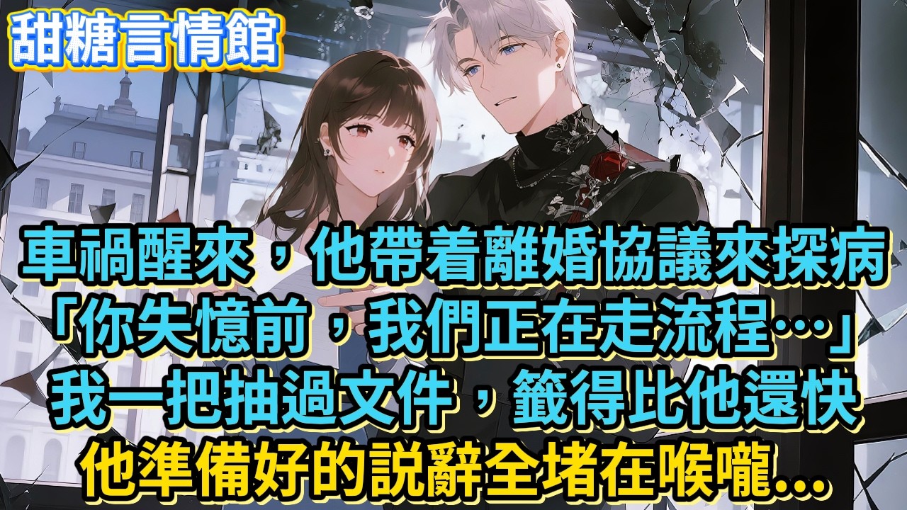 車禍醒來，他帶着離婚協議來探病「你失憶前，我們正在走流程…」我一把抽過文件，籤得比他還快，他準備好的説辭全堵在喉嚨...#小說#有聲書#言情#言情小說#愛情#故事