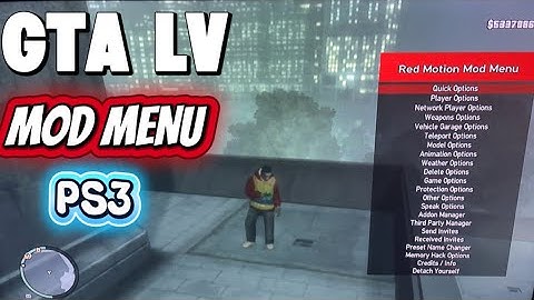 GTA 4 MOD MENU PS3
