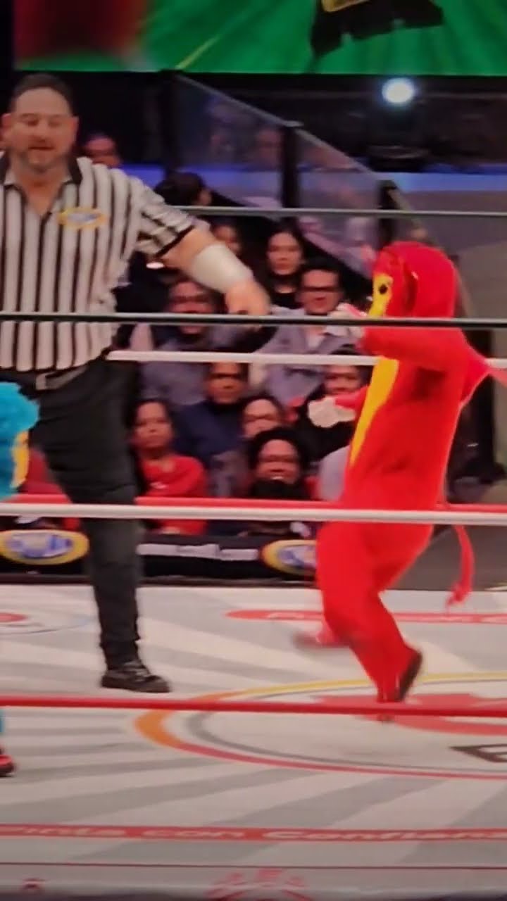 Patadas voladoras de Kemalito a KEMONITO en la Arena México