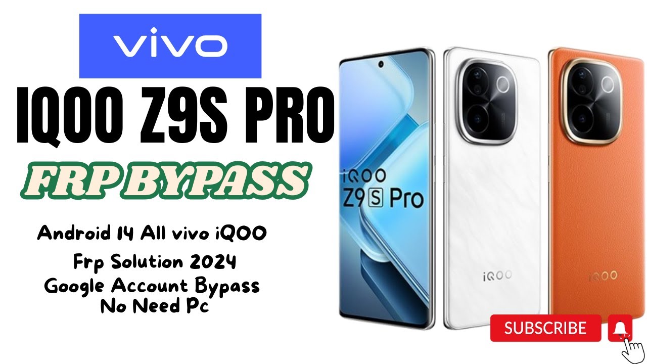 vivo iQOO Z9s Pro 5G FRP Bypass Android 14 | No PC Google
