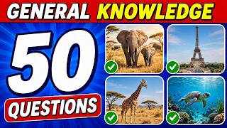 General Knowledge Trivia Quiz | 50 Questions Everyone Should Know #Quiz #Generalknowledgequiz