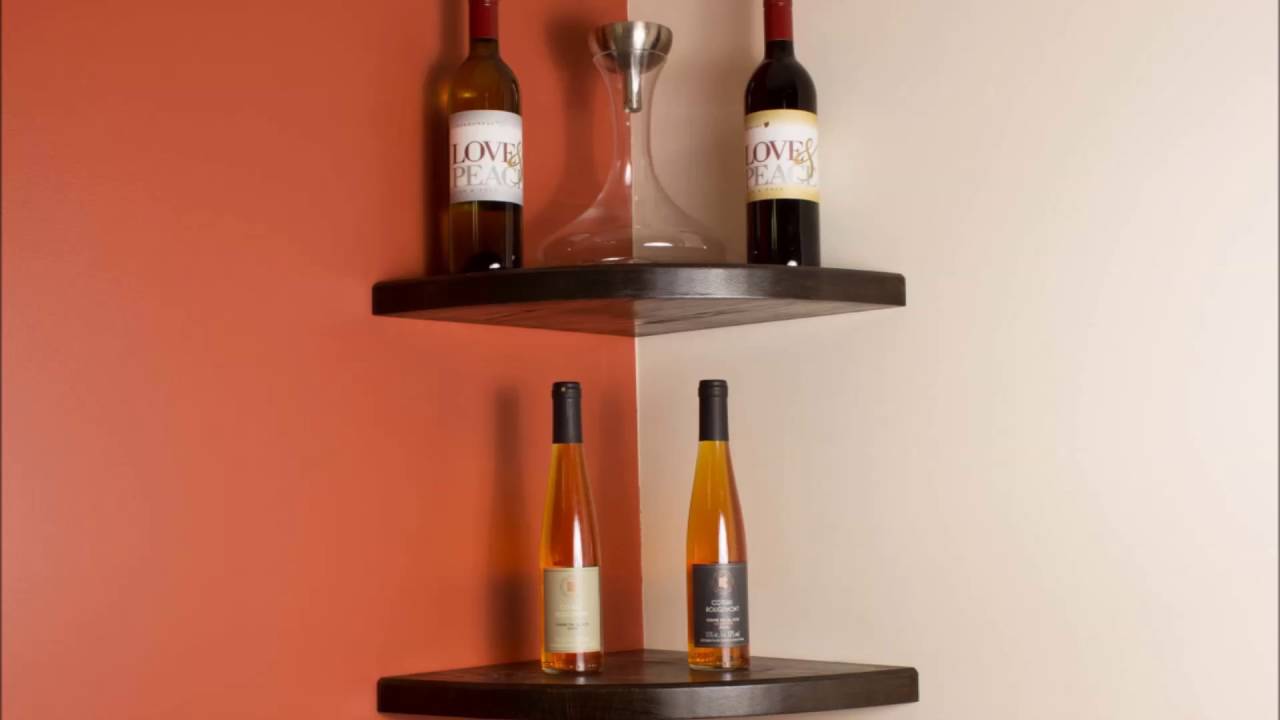triangle wall hanging shelves design