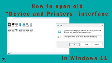 How to open old devices and printers in windows 11? | How to access the classic Device and Printers