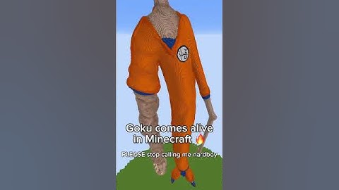 My craziest Goku build yet #goku #dragonball #dbz #anime #fyp #minecraft #memes #dragonballz #funny