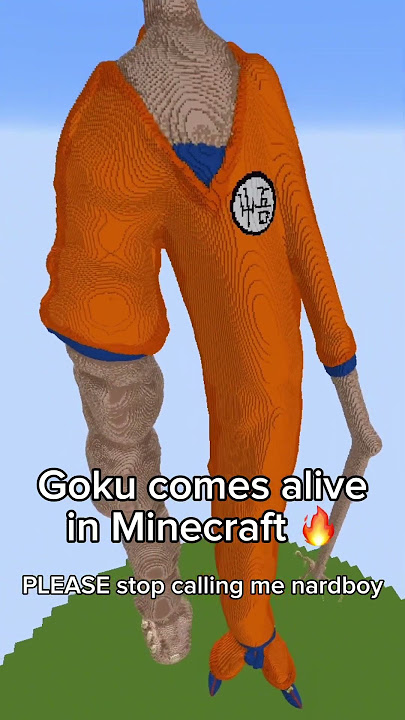 My craziest Goku build yet #goku #dragonball #dbz #anime #fyp #minecraft #memes #dragonballz #funny