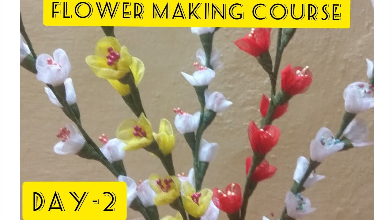 FLOWER MAKING COURSE //HOW TO MAKE FLOWERS AT HOME // YouTube