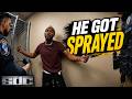 Racist Felon Gets Pepper Sprayed