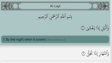 Surah Al-Layl [92] with Arabic Text Mahmoud Khalil Al-Hussary Tajweed Page 595 Juz' 30 | سورة الليل