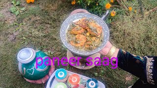 Chamen Te Hakh|Paneer Saag|Kashmiri Traditional Village Style Recipe