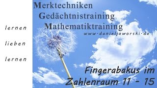 Vedische Mathematik Kassel  - der Fingerabakus Multiplikation im Zahlenraum 11 - 15 rechnen lernen screenshot 4