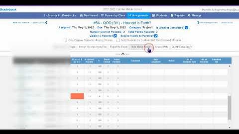 Aeries Gradebook - Mass Assign Values