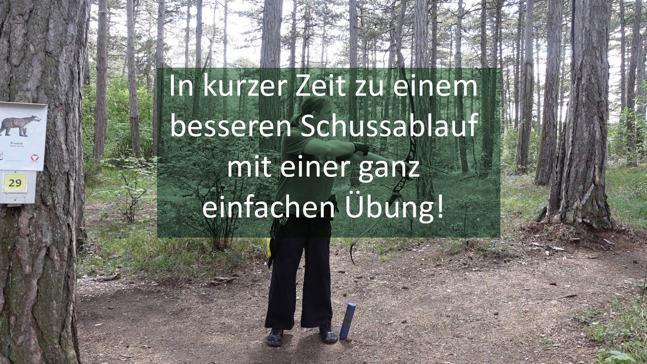 Eine ganz simple Übung für einen besseren Bewegungsablauf und mehr Ruhe beim Bogenschießen