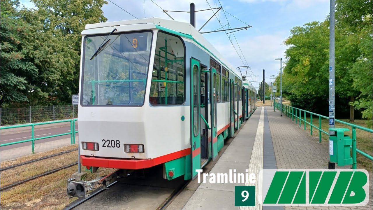 MVB Magdeburg | Mitfahrt Tram 9: Neustädter See - Reform | ČKD Tatra B6A2M (ex. BVG)