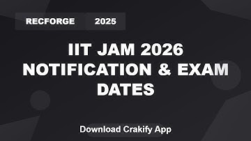 IIT JAM 2026 Notification & Dates | Crack IIT JAM 2026