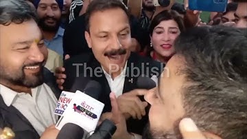 BJP  MLA Balwant Mankotia clashes with NC Leader Aijaz  Ahmed Jan outside Assembly.