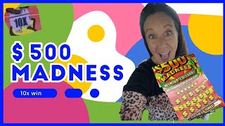 $500 Madness 10x win Florida scratch off ticket.  Did I find the top prize???