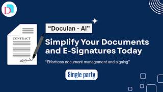 Information How to Send a Single-Party E-Signature Document in Doculan | Complete Guide News