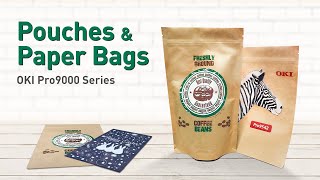 Personalised Pouches and Paper Bags Made Easy with OKI's Pro9000 Series