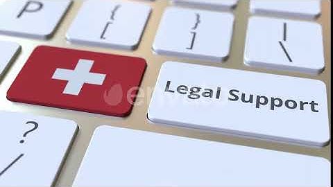 Legal Support Text and Flag of Switzerland on the Keyboard | Motion Graphics - Envato elements