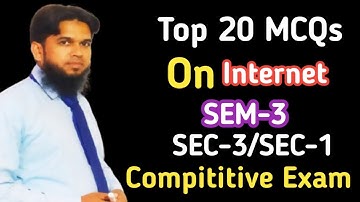 Top 20 Internet Basics MCQs for Competitive Exams 2024 #semester3 #sec3 #sec1 #ranchiuniversity