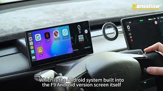 Hansshow F9 Function explanation Model 3/Y 9 Inches Touch Screen Car play/Android Auto Dashboard