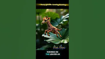 Funny Giraffe Floating Funny Shorts Comedy Popular2025 Cuteanimals 