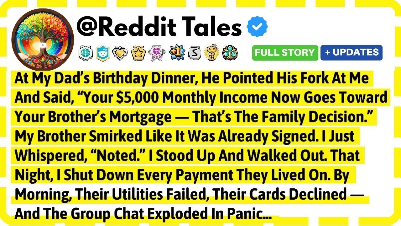 At My Dad's Birthday Dinner, He Pointed His Fork At Me And Said, 