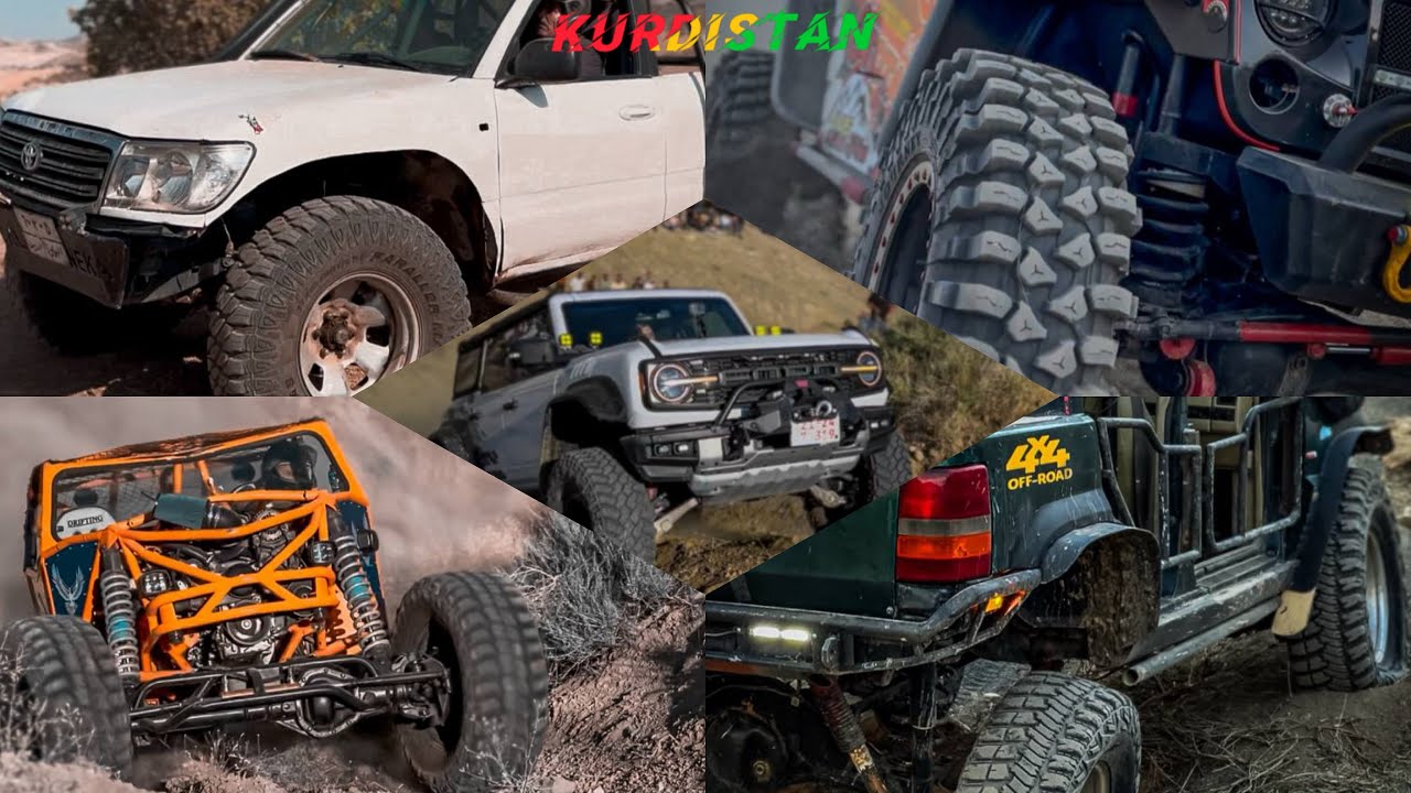 Off road in Kurdistan | jeep xj | trailcat | ranj rover classic | ford bronco | engine:ls 6.2 