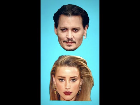 I mixed Johnny Depp and Amber Heard to see their child😳… | JULIA GISELLA